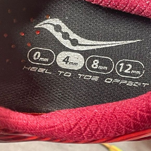 Saucony Type A9‎ Womens 10 Road Racing Citron Orange Red Running Shoes S19028-1 - Picture 2 of 9